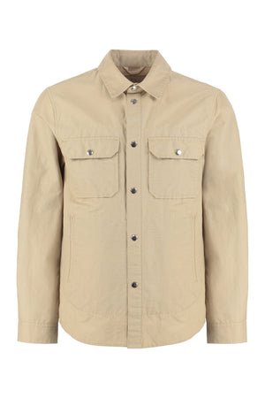 Overshirt in cotone-0